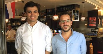 Millésimes et son cordon bleu aux fourneaux Sébastien Boyer, chef de Millésimes et son responsable de salle, Joris.